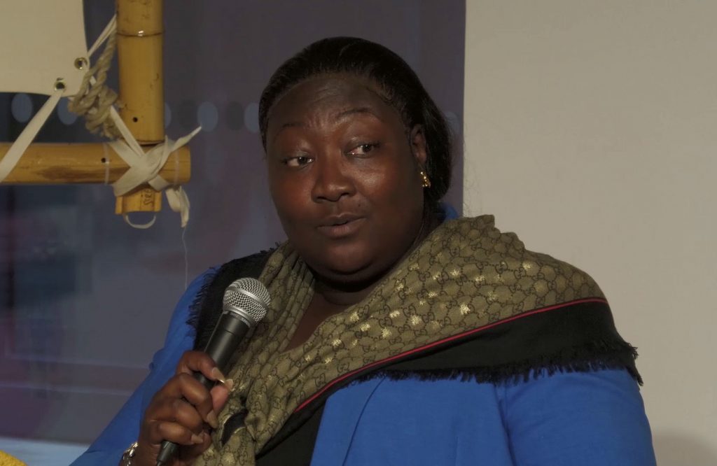 Lady Phyll speaking on a panel during Manchester International Event Live Stream