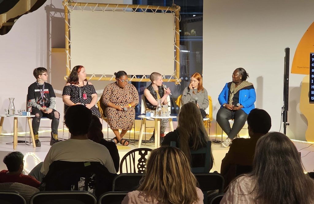 Panellists including Patsy Stevenson and Lady Phyll at Balmy Army Live Stream for Manchester International Festival