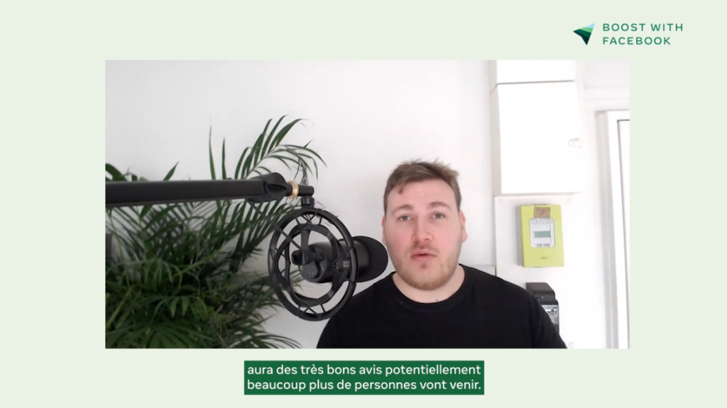 Remote presentation with captions during a live stream.